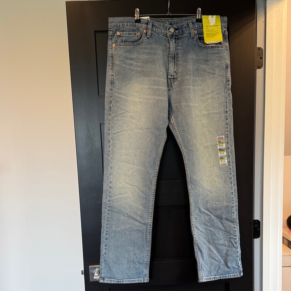 Levi’s 513 Slim Straight Blue Jeans 36x32 - Picture 1 of 8